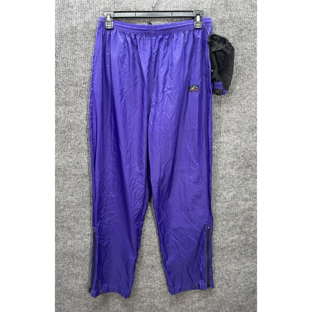 Vintage Helly Hansen Pants Mens XL Purple Blue Windbreaker Rain Shell Nylon NWOT